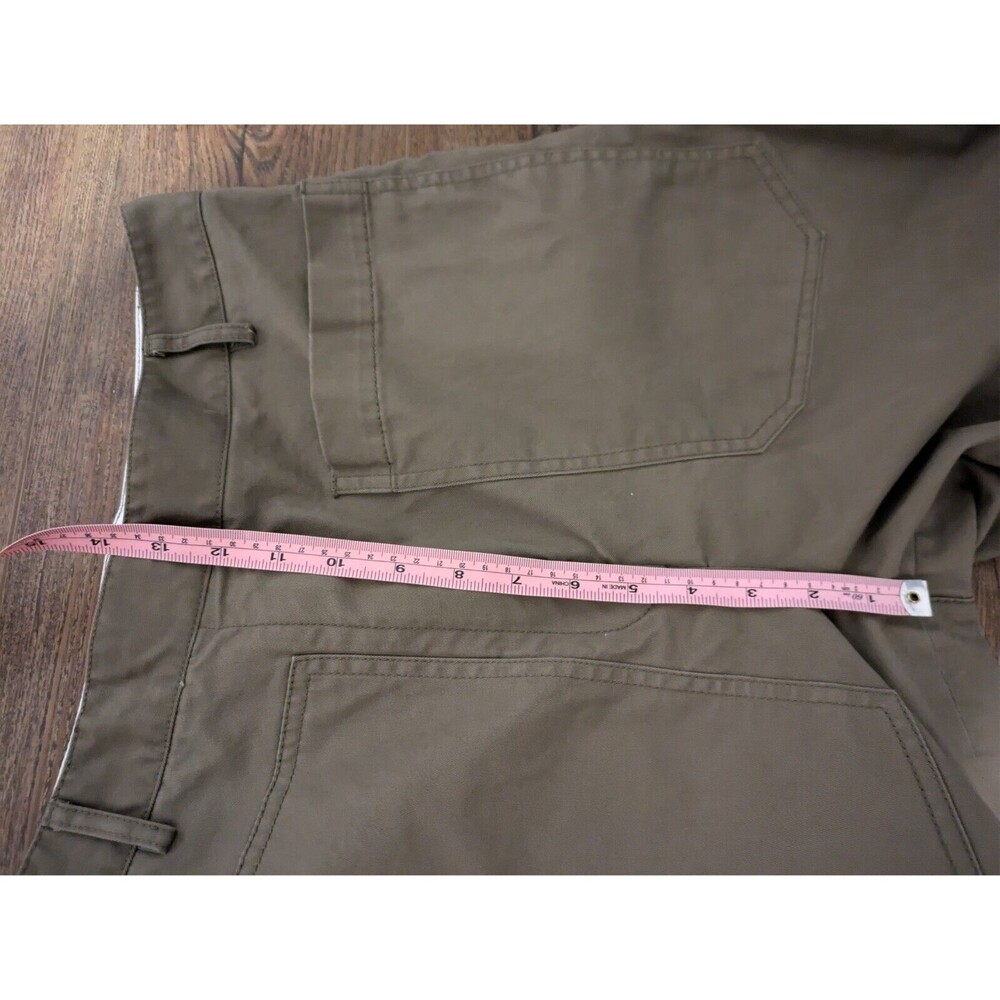 TIBI Sculpted Balloon Miriam Patch Pocket Trousers Pants In Green Khaki Sz 8 - Picture 7 of 9